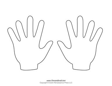 hands template Hand Over Hand Activities, Hand Cutout Template, Hand Template Free Printable, Blank Hand Template, Hands Template, Printable Hands, Handprint Template, Hands Images, Hand Template