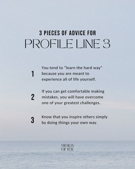 A little bit of advice for the profile lines💫 Your profile is made of up of a combinations 2 numbers (1-6) called lines. To look up your chart and find your specific profile, comment MYCHART and I will send you the link to generate your chart for free on my website👇🏼🤗 There is so much more to learn about human design, and if you want to go deeper we have a couple options! #1 My personalized guidebooks are perfect if you want to learn more about your specific chart and get a full breakdown ... Eliza Rose, Manifesting Generator, Gene Keys, Human Design System, Design 101, Your Profile, Human Design, Design System, The Hard Way