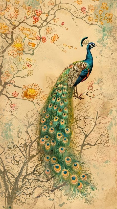 Wallpaper peacock animal bird. | free image by rawpixel.com / Bambamfefe Peacock Photos Photography, Peacock Wallpaper Backgrounds, Peacock Illustration Design, Pichwai Peacock, Peacock Texture, Peacock Feathers Wallpaper, Peacock Aesthetic, Peacock Room Decor, Peacock Background