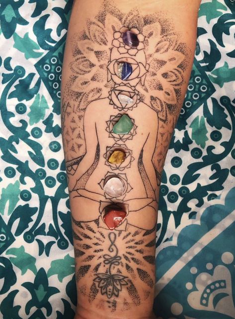 Buddha Tattoo Sleeve, Meditation Tattoo, Chakra Tattoo, Hippie Tattoo, Chakra Heilung, Polynesian Tattoos, Buddha Tattoos, Geometric Tattoos, Inspiration Tattoos