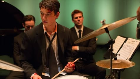 Miles Teller Whiplash, The Obsessed Artist, Andrew Neiman, Obsessed Artist, Whiplash Movie, Music Conservatory, Johnny Utah, Film Bro, Color In Film