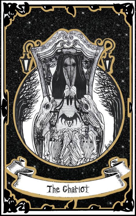 Tarot | VII - The Chariot by LittleGoa-t on DeviantArt The Chariot Tarot Card, Chariot Tarot Card, Chariot Tarot, Life Themes, The Chariot Tarot, Spiritual Lessons, Tarot Card Art, The Major Arcana, Tarot Major Arcana