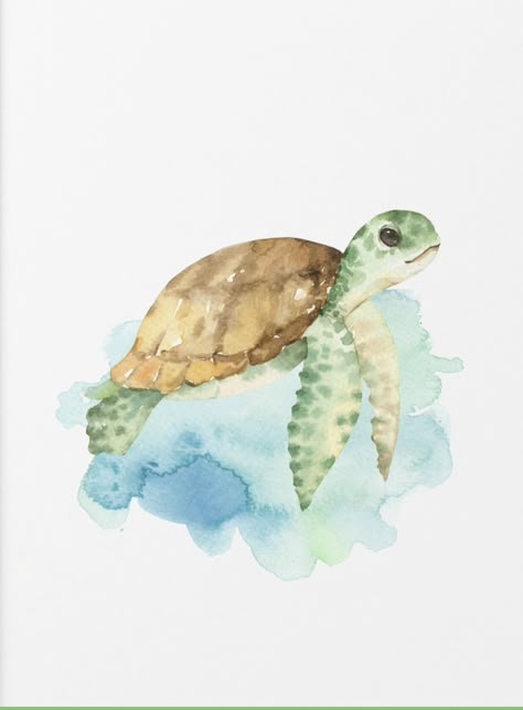 Turtle Watercolor, Turtle Drawing, Watercolor Ocean, Watercolour Inspiration, Turtle Painting, Turtle Art, Watercolor Painting Techniques, Best Tattoo Designs, Watercolor Art Lessons