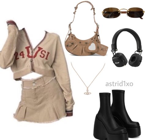 #aesthetic #clothing #clothes #outfits #ootd #lookoftheday #brownoutfit #nakedwolfe #marshalls #earrings #skirtoutfits Marshalls Outfits, Fashion Bella, Brown Outfit, Aesthetic Clothing, Clothes Outfits, Skirt Outfits, Fashion Inspo, Cute Outfits, Ootd