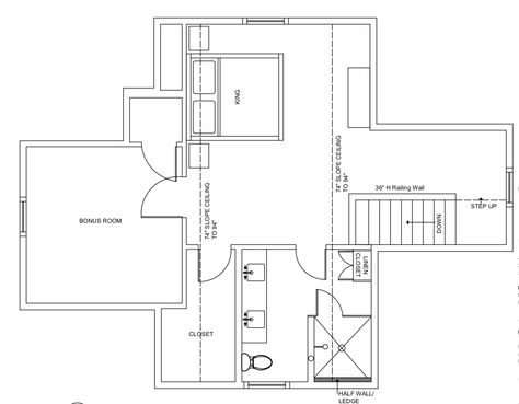 Attic Bedroom Floorplan, Attic Master Suite Layout, Attic Floor Plan, Attic Layout, Attic Conversion Ideas, Master Suite Layout, Attic Master Suite, Attic Floor, Hale House