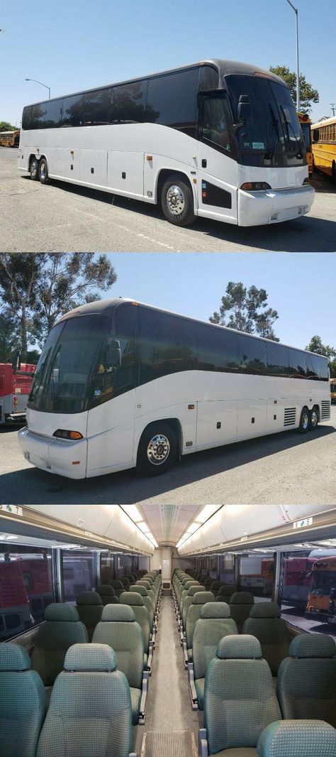 2003 MCI J4500 54 Passenger Coach Bus Coach Bus Conversion, Charter Bus, Motorhome Conversions, Coach Bus, Bus City, Bus Conversions, Rv Dreams, Chartered Bus, Bus Games