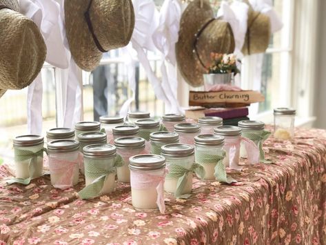 A Little House on the Prairie Birthday Party Pioneer Themed Party, Little House On The Prairie Birthday Party, Pioneer Birthday Party Ideas, Little House On The Prairie Birthday, Little House On The Prairie Party, Bookish Party, Butter Churning, Pioneer Party, Camp Themes