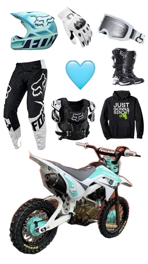 Womens Dirt Bike Gear, Motocross Outfit, Motocross Outfits, Dirt Bike Riding Gear, Truck Interior Accessories, Dirt Bike Riding, Dirt Bike Quotes, Cool Bike Helmets, Motocross Girls