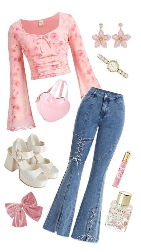 Punk Style Outfits, Sweet Clothes, Outfit Layout, 2000s Fashion Outfits, Cute Everyday Outfits, Pink Outfits, Really Cute Outfits, Girly Outfits, Casual Style Outfits