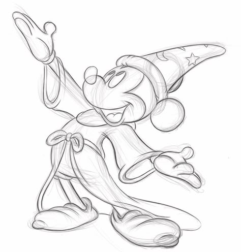 Robert Griggs on Instagram: “And the drawing on my screen which has just started showing up in the parks on pins and whatever else.  #mickey #fantasia #disneyland…” Wizard Drawing, Mouse Wizard, Mickey Mouse Drawing, Easy Steps To Draw, Wizard Drawings, Mickey Drawing, Mickey Tattoo, Easy Disney Drawings, Disney Drawings Sketches