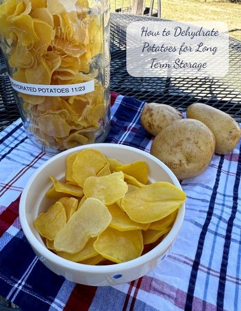 Dehydrated Potatoes for Long-term Storage — Mommy's Kitchen Dehydrated Potatoes, Dehydrate Potatoes, Drying Fresh Herbs, Canned Plums, Pumpkin Crunch Cake, Pumpkin Crunch, Bowl Party Food, Homemade Pantry, Life In The City