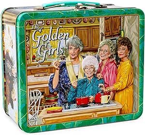 Amazon.com: Toynk The Golden Girls Cast Retro Metal Tin Lunch Box Tote Exclusive: Home & Kitchen Golden Girls Merchandise, Tin Lunch Boxes, Vintage Lunch Boxes, Barbie 90s, Hot Lunch, Vintage Lunch, 41st Birthday, Fairy Furniture, Colorful Graphics