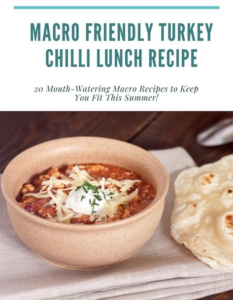 6. Macro Friendly Turkey Chilli Lunch Recipe Recipes With Calories, Macros Diet Recipes, Balanced Meal Ideas, Turkey Chilli, Macro Nutrients, Balanced Recipes, Macro Diet, Macros Diet, Macro Recipes