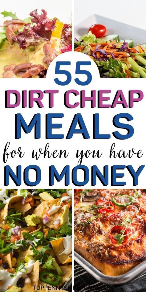 Healthy Cheap Dinner Recipes, Easy Meals On A Budget, Cheap Easy Healthy Meals, Cheap And Easy Meals, Cheap Family Dinners, Cheap Healthy Dinners, Budget Dinner, Dirt Cheap Meals, Cheap Meal Plans