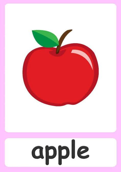 Fruit flashcards for kids! Fruits Worksheets For Kids, Flashcards For Kids Printables, Fruits Flashcards For Kids, Fruits Activity, Kids Flash Cards, Fruits Flashcards, Food Flashcards, Flash Cards For Kids, Teach English To Kids