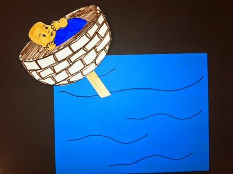 Supplemental Gospel Project for Kids crafts and activities : Unit 5 Session 1 Moses was Born Printable in Documents as Baby Moses & Basket Moses Crafts, Baby Moses Crafts, Creche Ideas, Moses Craft, Moses Bible, Gospel Project, Passover Crafts, Sunday School Projects, Jesus Crafts