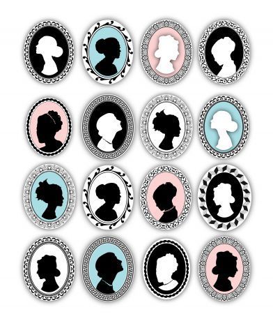 Printable Label Tags, Silhouette Frames, Printable Pictures, Images Vintage, Relief Society, Printable Labels, Diy Vintage, Vintage Pictures, Printable Designs