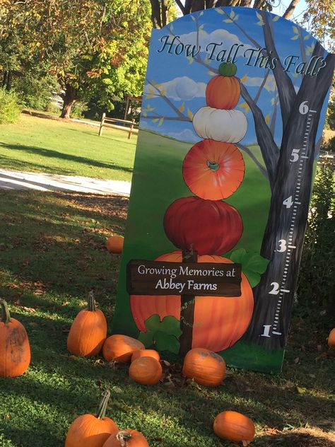 How Tall This Fall at Pumpkin Daze How Tall This Fall Pumpkin Patch, How Tall This Fall Sign, How Tall This Fall, Halloween Booth, Fall Festival Activities, Fall Festival Decorations, School Fall Festival, Selfie Props, Fall Farm