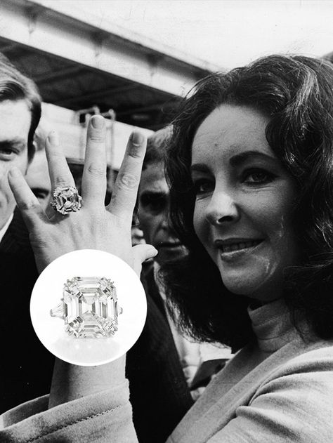 The+20+Most+Expensive+Celebrity+Engagement+Rings+of+All+Time+via+@WhoWhatWear Elizabeth Taylor Wedding, Most Expensive Engagement Ring, Celebrity Wedding Rings, Most Expensive Jewelry, Elizabeth Taylor Jewelry, Expensive Engagement Rings, Celebrity Rings, Taylor Wedding, Expensive Rings