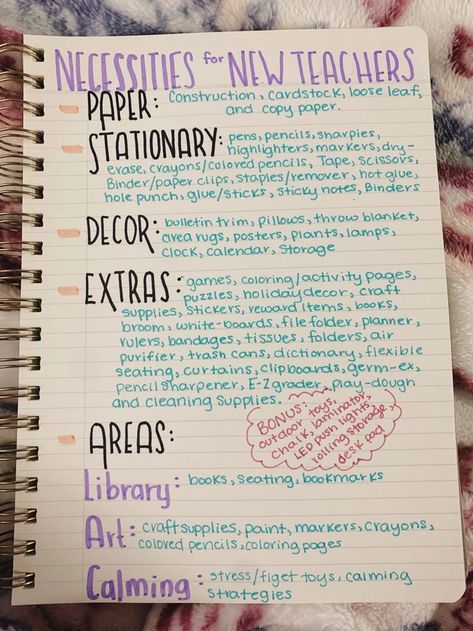 Student Teaching Must Haves, Teacher Organization Ideas Middle School, Elementary School Teacher Aesthetic Classroom, Middle School Classroom Organization Teacher Desks, Classroom Checklist For New Teachers, Teacher Aides Tools, Health Classroom, Classroom Vibes, Classroom Aesthetic