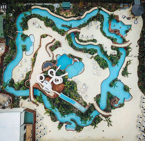 Lazy Rivers Backyard, Lazy River Ideas, Lake Resort Design, Lazy River Pool Backyard Home, Residential Lazy River Pool, Home Lazy River Pool, Diy Lazy River In Backyard, Pools With Lazy River Backyards, Lazy River Pool Backyard