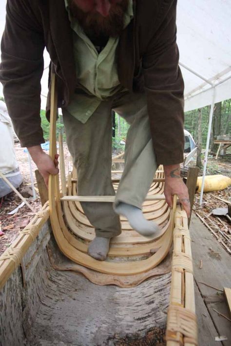 No Support System, Wood Boat Building, Wooden Kayak, Golden Arrow, Canoe Building, Canadian Government, Wooden Canoe, Canoe Boat, Bushcraft Skills