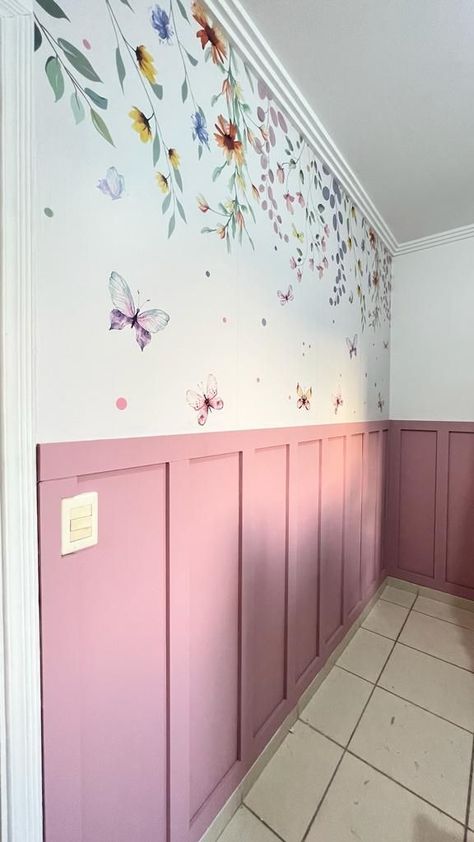 kids room design girls bedroom ideas diy Girls Bedroom Mural, Girls Bedroom Paint, Girls Room Paint, Kids Room Murals, Baby Room Inspiration, Bedroom Murals, Nursery Room Inspiration, Home Decorating Ideas, Big Girl Rooms