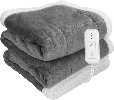 For Winter: Comfytemp Heated Blanket Electric Throw Home Alone Kid, Christmas Stocking Images, Electric Throw Blanket, Fluffy Comforter, Heated Throw, Sofa Bed Office, Hanging Stockings, Heated Blanket, Electric Blankets