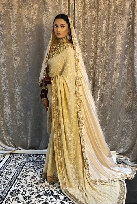 Bengali Clothes, Bangladeshi Clothes, Bangladeshi Bride, Nikkah Outfit, Bengali Culture, Hijabi Brides, Wedding Outfits For Groom, Designer Sarees Wedding, Indian Sari Dress