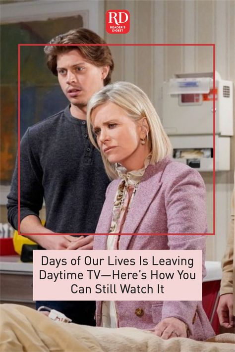 Days of Our Lives Is Leaving Daytime TV—Here’s How You Can Still Watch It Streaming Sites, Handmaid's Tale, Readers Digest, Young And The Restless, Days Of Our Lives, On Air, General Hospital, Classic Tv, Popular Videos