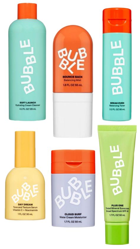 bubble skincare routine Kids Skin Care, Bubble Skincare, Skin Care Routine Order, Sephora Skin Care, Skin Care Steps, Skin Care Items, Cream Cleanser, Hydrating Cream, Gel Cleanser