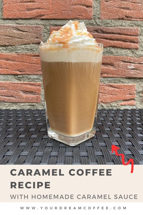 Learn how to make a delicious caramel coffee at home with this easy recipe. Enjoy the perfect balance of sweetness and rich coffee flavors! Caramel Coffee Recipe, French Press Recipes, Coffee Flavors, Sweet Morning, Easy Caramel, How To Make Caramel, Homemade Caramel Sauce, Caramel Latte, Coffee At Home