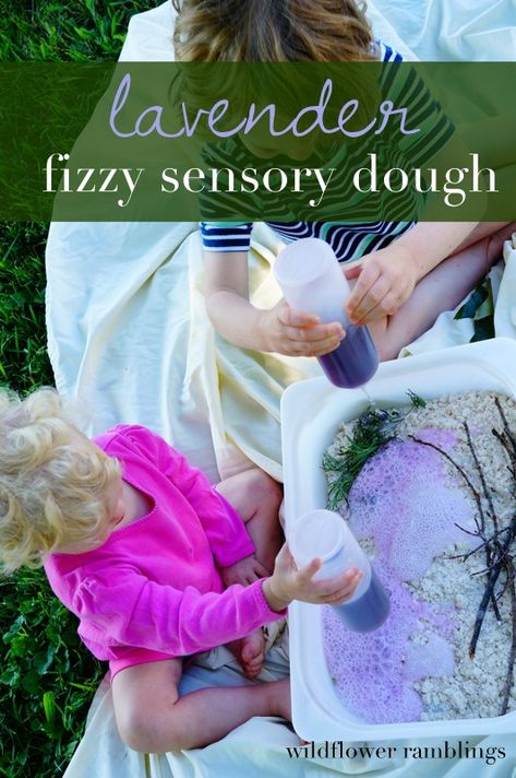 lavender fizzy sensory dough - Wildflower Ramblings Ark Ideas, Kindergarten September, Fiddle Toys, Fashion Education, Preschool Sensory, Hyperactive Kids, Sensory Dough, Craft Recipes, Creative Development