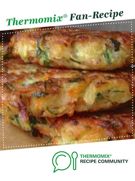 Zucchini fritters (Kolokithokeftedes) (vegan) by Margarita Helen. A Thermomix <sup>®</sup> recipe in the category Main dishes - vegetarian on www.recipecommunity.com.au, the Thermomix <sup>®</sup> Community. Thermo Mix Recipes, Thermomix Vegetarian Recipes, Vegan Thermomix Recipes, Healthy Thermomix Recipes, Best Thermomix Recipes, Kolokithokeftedes Recipe, Thermomix Recipes Dinner, Thermomix Healthy, Thermomix Recipes Healthy