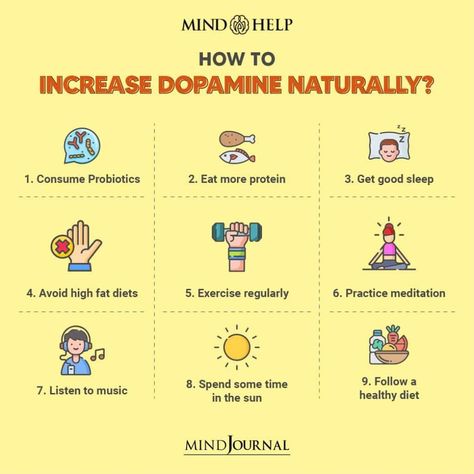 How To Increase Dopamine, Increase Dopamine Naturally, Increase Dopamine, Brain Facts, Happy Hormones, Natural Antibiotics, Boost Your Mood, Mental And Emotional Health, Health Info