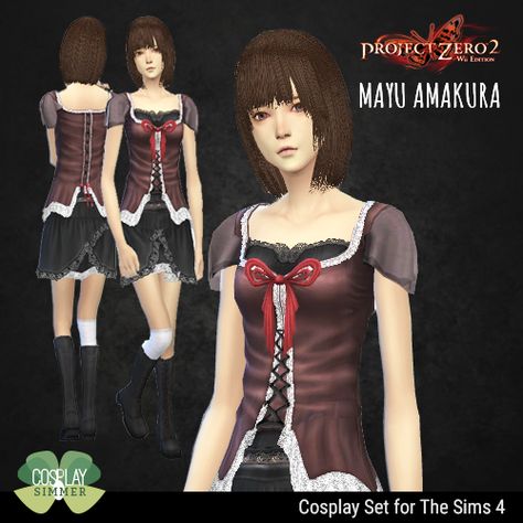 Mayu Amakura, Sims 4 Cc Fashion, Sims 4 Cc Cosplay, Dark Kawaii, Sims 4 Cc, Sims 4 Anime, 2000s Clothes, Sims 4 Expansions, The Sims 4 Download