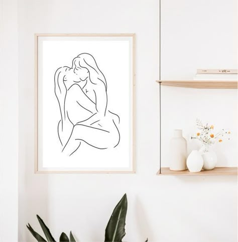 Lesbian Couple Line Art |  infinity tattoo design couple Lesbian Line Tattoo, Lesbian Canvas Art, Lesbian Wall Art, Lesbian Drawn Sketch, Lesbian Paintings Simple, Lesbian Doodles, Lesbian Sketching, Lesbian Line Art Drawing, Sensual Line Drawing