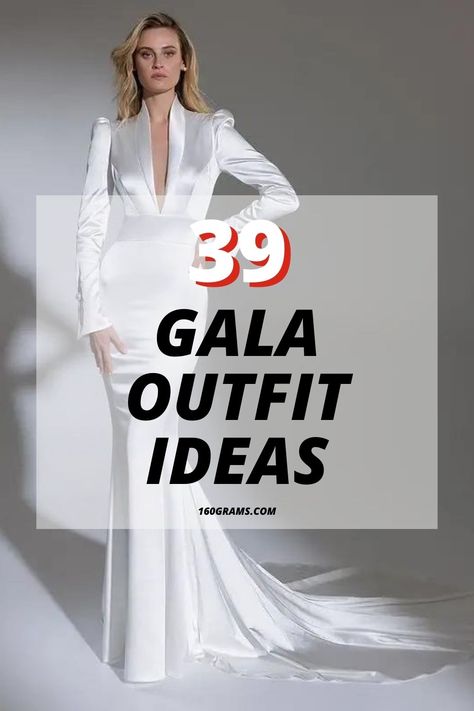 Save this pin for a dazzling showcase of show-stopping gala ensembles! Discover the latest trends and outfit inspirations to make a statement at your next event. #FashionInspo #GalaFashion #EventStyle Elegant Red Carpet Looks, Gala Winter Dress, Cocktail Outfits For Women Classy Chic, Formal Gala Attire For Women, Off Shoulder Dress Jewelry Ideas, Grammy Inspired Outfits, Dress For Gala Events Classy, Gala Dresses Elegant 2024, Met Gala Outfits Ideas 2024