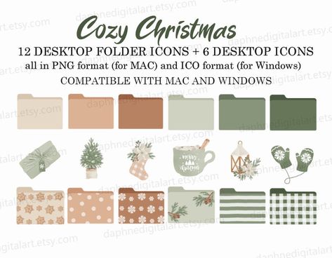 Xmas product in my #etsy shop: Christmas Desktop Icons , Winter Desktop Wallpaper Organizer , MAC Folder Icons , Windows Folder Icons , Beige Aesthetic Wallpaper https://etsy.me/3BBmHD9 #beige #christmas #green #plants#christmaswallpapers #wallpaperpack #macorganizer Winter Desktop Wallpaper, Macbook Icons, Windows Folder Icon, Beige Aesthetic Wallpaper, Beige Christmas, Wallpaper Organizer, Christmas Desktop, Desktop Wallpaper Organizer, Desktop Icons