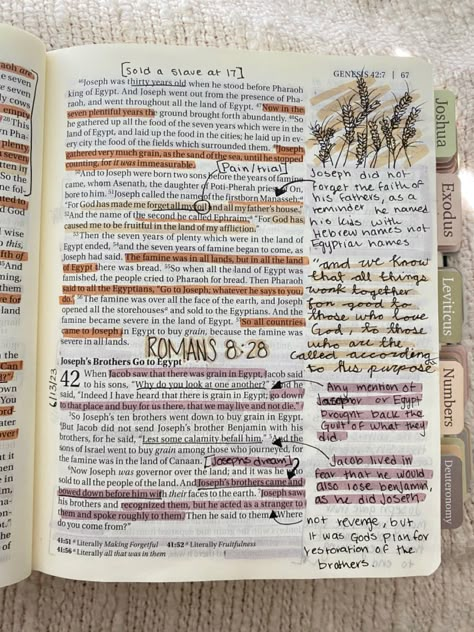 Bible journaling | christian | bible study | faith | Jesus | God | bible ideas New Year Bible Journaling Ideas, Niv Bible Study, Bible With Notes Section, Casual Bible Study Outfit, Highlighting Your Bible, Pretty Bible Notes, Bible Side Notes, Bible Tip Ins, Writing In Bible