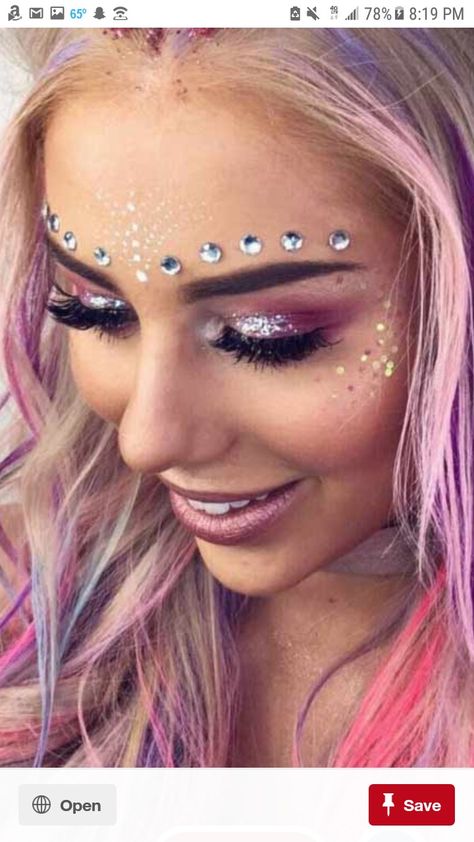 Unicorn makeup inspo. Unicorn costume inspiration look coming up soon on @LadyPeters on IG Unicorn Costume Womens Makeup, Easy Unicorn Makeup Halloween, Hippie Costume Makeup, Unicorn Halloween Costume For Women, Unicorn Makeup Kids, Unicorn Costume Makeup, Unicorn Costume Womens, Halloween Unicorn Makeup, Easy Unicorn Makeup