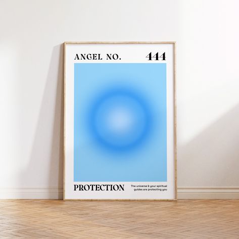 Angel Number Poster 444 Instant Download Aura Energy Poster, Aura Art Angel Number Wall Art Gradient Aura Angel Number Digital Download by VisionArtPrint on Etsy 444 Poster, Angel Numbers 444, Energy Poster, Angel Number Poster, Number Wall Art, Aura Art, Aura Energy, Art Angel, Living Wall Decor