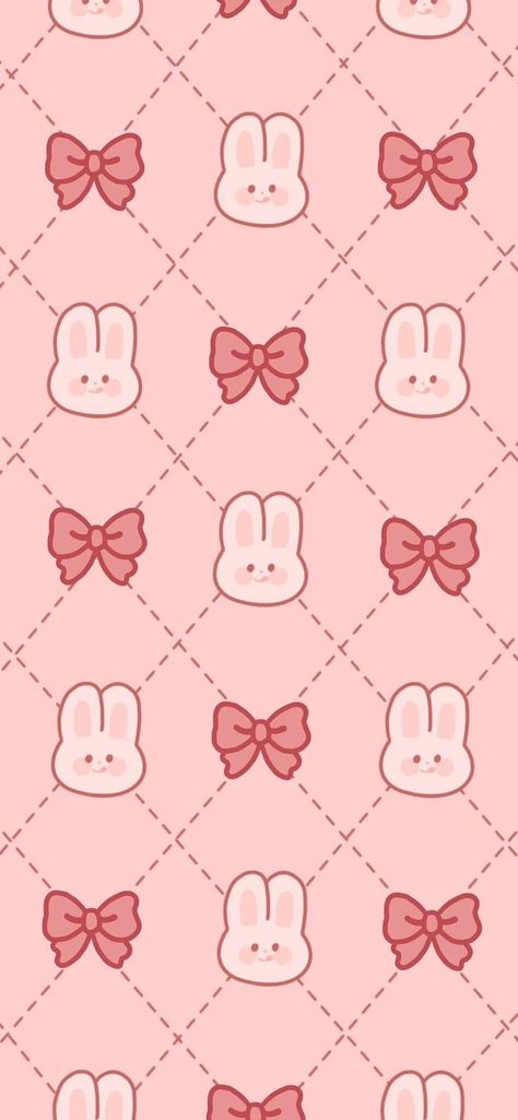 Pink Cute Wallpaper, Cute Wallpaper Iphone, 심플한 그림, Cute Home Screen Wallpaper, Future Wallpaper, Iphone Wallpaper Kawaii, Bunny Wallpaper, Wallpaper Doodle, Cute Wallpaper