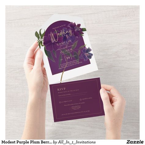 Modern Floral Wedding, Forest Green Wedding, Purple And Green Wedding, Wedding Invitation Trends, Save The Dates Wedding, Egg Plant, Trending 2024, Budget Wedding Invitations, Themed Wedding Invitations