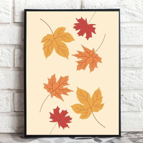 Click on the picture to get this printable! ♡( ◡‿◡ ) This cozy maple leaves wall art is perfect for any autumn lover. This art will easily fit into any home decor to add a bit of character. ♡( ◡‿◡ ) Autumn house gift printable wall decor cottagecore nature Fall Maple Leaves simple botanical art boho inspired home decor prints Modern Minimalism autumn aesthetic seasonal print wall art bedroom orange yellow red Trendy comfy art Autumn Cottagecore, Beetlejuice Halloween, Cozy Aesthetic, Leaf Wall Art, Fall Prints, House Gifts, Wall Decor Printables, Autumn Art, Inspirational Wall Art