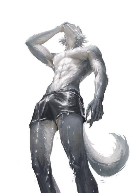 Anime Wolf, Handsome Anime Guys, Handsome Anime, Animal Art, Cute Art, Anime Guys, Art Reference, Manga Anime, Character Art