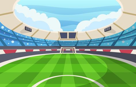 Stadium for Soccer Stadium Background, Brokat Modern, Soccer Backgrounds, Gallery Frame Set, Stadium Art, Naruto T Shirt, Soccer Stadium, Perspective Art, Gym Room