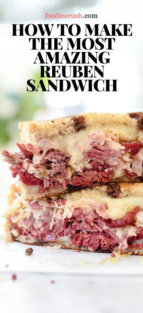 Best Reuben Sandwich, Classic Reuben Sandwich, Reuben Recipe, Reuben Sandwich Recipe, Reuben Sandwich Classic, Homemade Corned Beef, Corned Beef Sandwich, Specialty Sandwiches, Best Sandwich Recipes