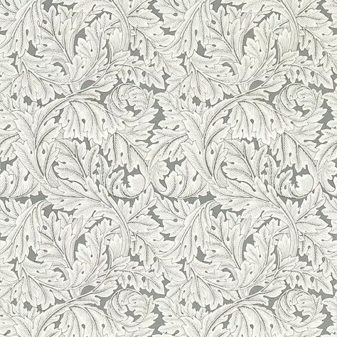 Acanthus - Slate Wp | Kravet Slate Wallpaper, Morris Design, William Morris Designs, Acanthus Leaves, Relaxing Bedroom, Botanical Wallpaper, Wallpaper Direct, Scale Design, Acanthus Leaf