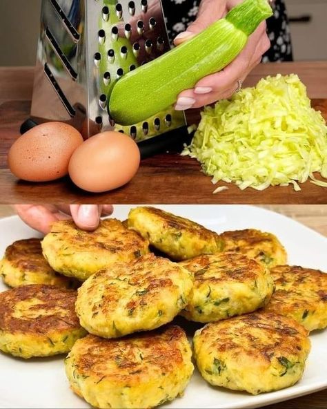 Chef Bobby Flay | Grate 3 potatoes and 2 zucchini | Facebook Potatoes Fritters, Zucchini Potato Fritters, Zucchini And Potatoes, Potato Fritters Recipe, Lentil Hummus, Cabbage And Potatoes, Potato Fritters, Caramelized Bananas, Zucchini Fritters